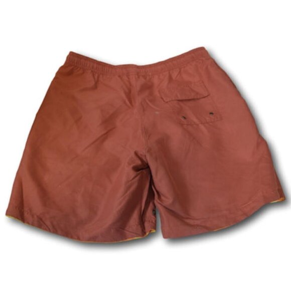 Mens Islandia Trunks Shorts Swimtrunks Reversible Orange Shark Size: Medium M - Picture 5 of 5